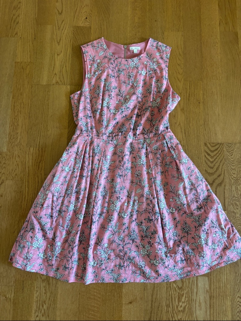 GAP Pink Floral Sleeveless Casual Dress